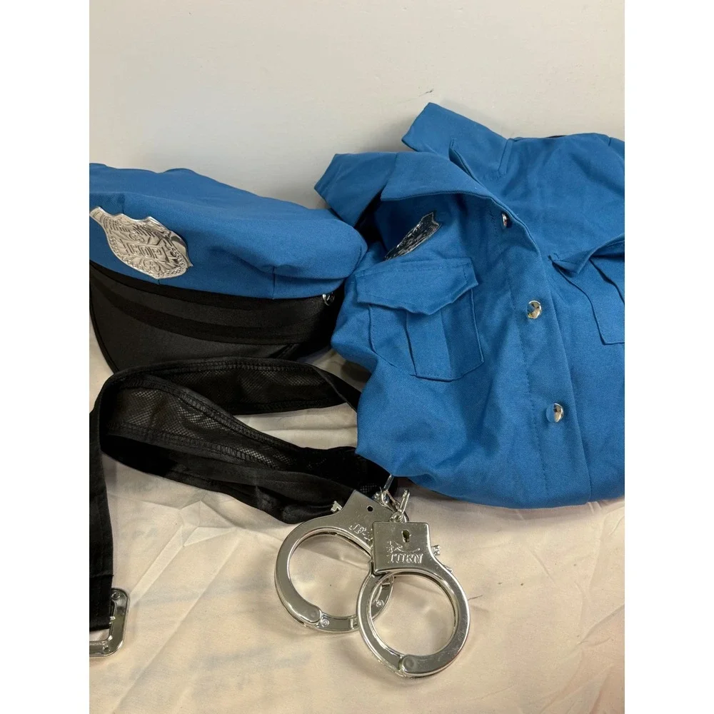 Suit Yourself Cop Cutie Girls Police Officer Costume Blue Medium 8-10 7pc Set